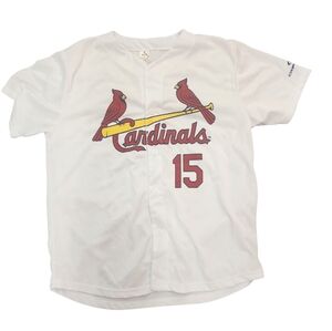 ST. LOUIS CARDINALS MLB JERSEY #15 JIM EDMONDS Sz Xl EUC 2006 World World Series